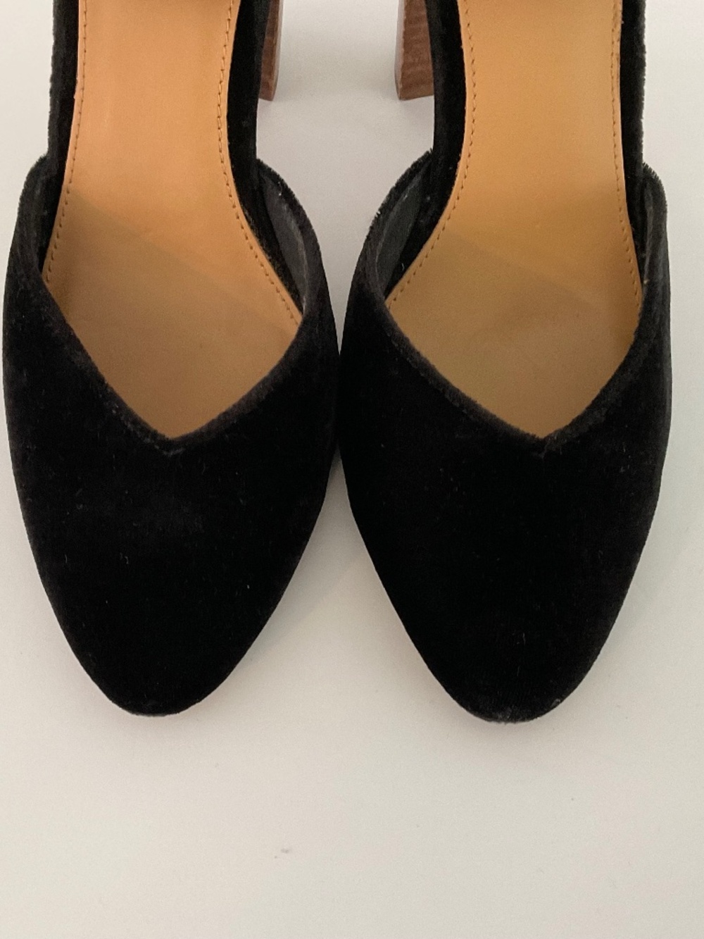 SOLUDOS Collette Heel in Black Velvet Size 8 - Picture 4 of 8